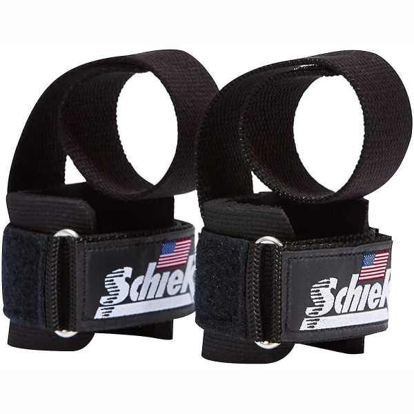 Schiek Sports Model 1000-PLS Deluxe Power Lifting Straps - Svart