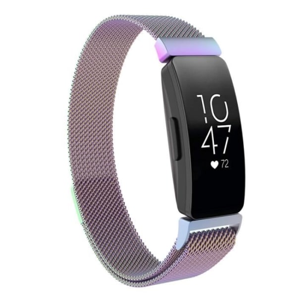 230 mm magnetisk Milanese rustfri stålrem til fitbit inspirerer/inspirerer HR - Farverig