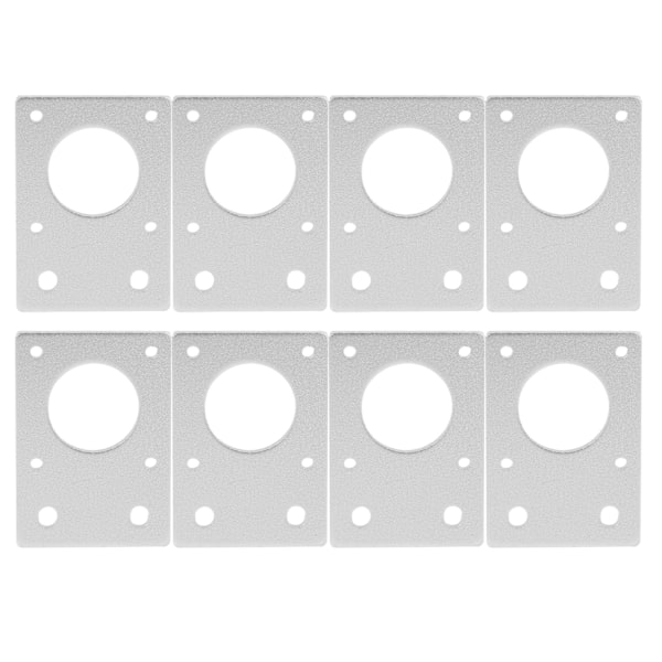 42 Stepper Motor Feste Brakett Flat Brakett Aluminiumlegering Monteringsplate for 3D-skriver Sølv