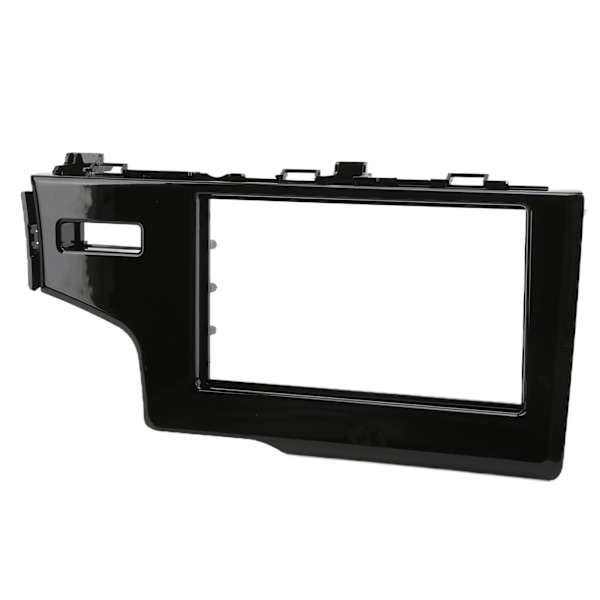 2DIN bilradio fascia central kontrol lydnavigationspanel udskiftning til Fit Jazz LHD UV sort 2013‑2015