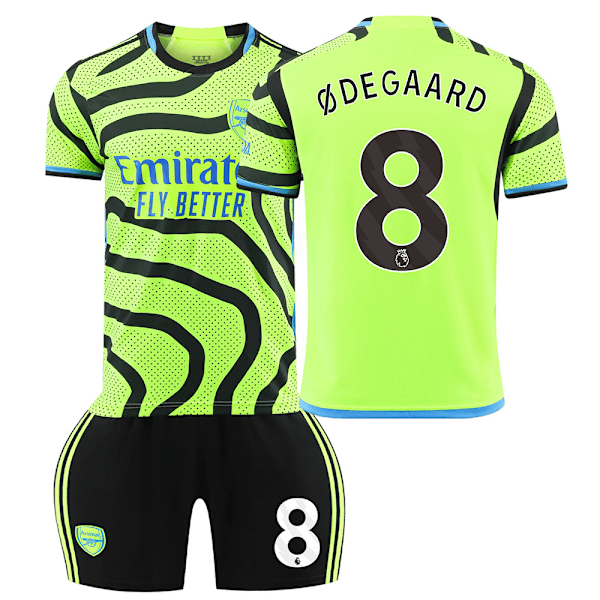 2324 Arsenal bortetrøye fotballdraktsett-Odegaard M(170-175cm)