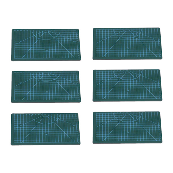 PVC skæremåtte selvhelende DIY håndværk PVC skæregitterplade til quiltning håndværk syning A5 (6 stk.)