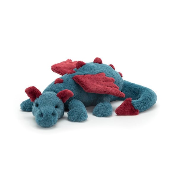 Sky Jelly Drage Plyslegetøj Sød Tegnefilm Pige Børneværelse Dukke Dekoration Scene Blue dragon 30cm
