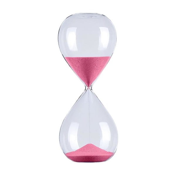 5/30/60 minutter Rund Sand Timer Personlighet Glass Timeglass Ornamenter Nyhet Tidsstyringsverktøy Pink 60 minutes