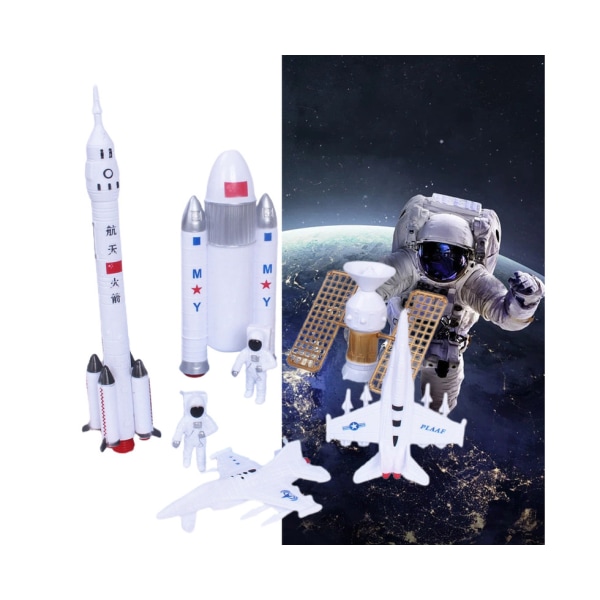 7 Stk Space Shuttle Exploration Model Legetøjssæt