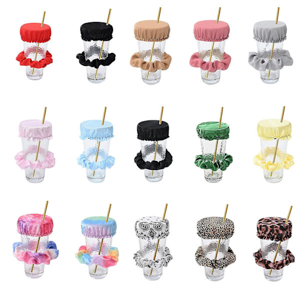 Drikkedæks-Scrunchie - Den Genanvendelige Drikkevare-Spikning Forebyggelses-Scrunchie Som Set I Shark Tank Til Kvinder red