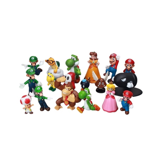 18 kpl Super Mario Bros Mini PVC set