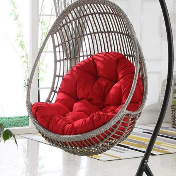 Riippuva muna tuolin tyynyn vaihto Yhteensopiva hengittävä tuolimatto Yhteensopiva ulkokäyttöön sisätiloissa Red Custom Size Weight