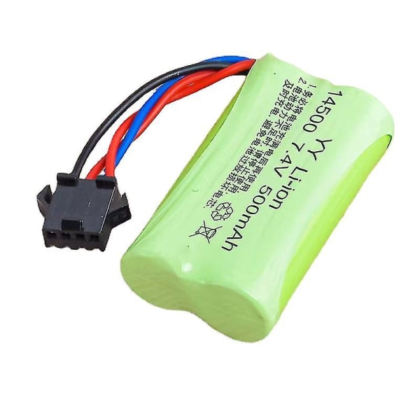 14500 7,4v lithiumbatteri 500mah Sm-4p interface Enkeltrækket M-type genopladeligt lithiumbatteri er praktisk og holdbart -HG