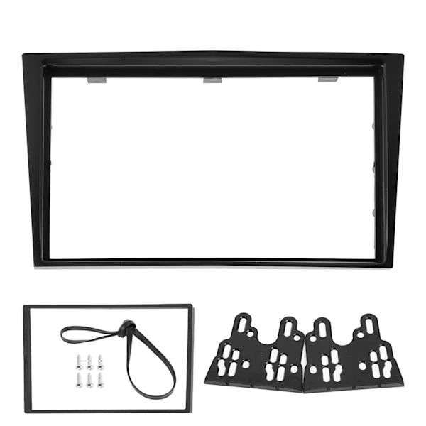 2Din Center Control Audio Fascia Navigation Frame Fit for Opel Vectra/ Astra/ Zafira 2006-OnBlack