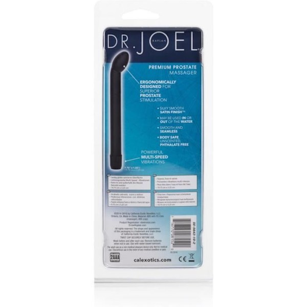 CalExotics Dr. Joel Kaplan Premium Prostate Massager – Vedenkestävä värisevä seksilelu pariskunnille – Langaton anaalivibraattori