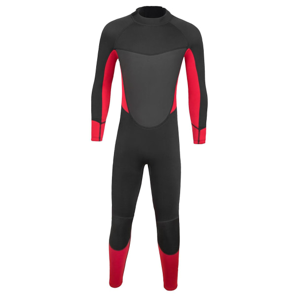 Mænds våddragt Full Body Neopren til vandsport i koldt vand par Black Red