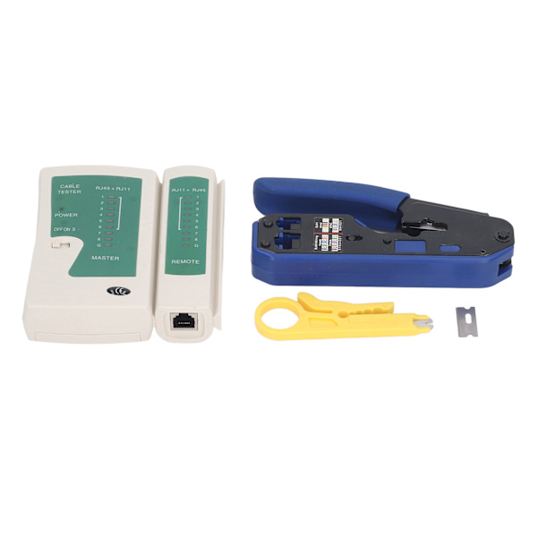 RJ45-krimpverktygssats Terminal Crimper Wire Terminals Crimping Tool för Cat5 Cat6 Straight Through-kontakter