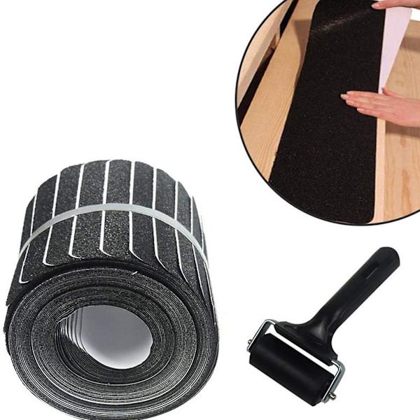 Trappsteg Halkfri utomhustejp (15-pack/kartong) Halkskyddsremsor som är kompatibla med trappor golv Dusch Transparent 4*24in