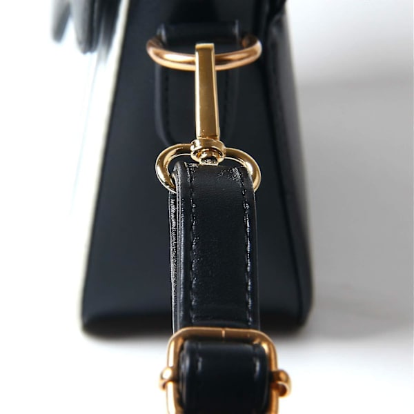 Dam Snygg Piano Handväska Axelväska, Womens Crossbody Messenger Bag Svart -ES