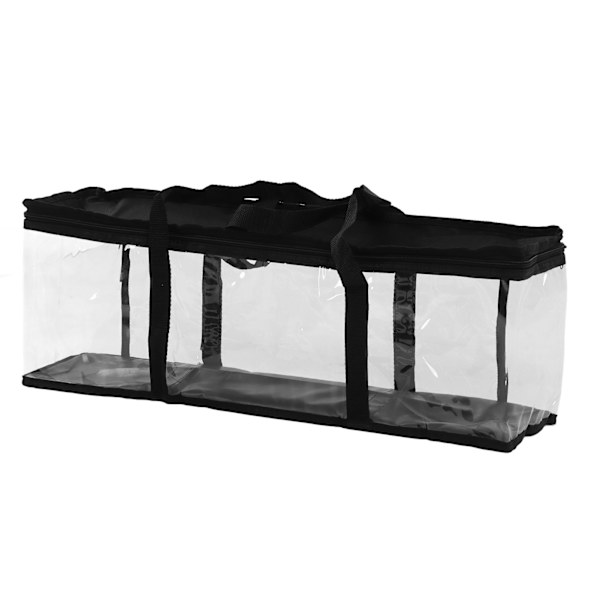 PVC Værktøj Opbevaringspose Transparent Lynlås Støvsikker Stor Kapacitet Værktøj Organizer til Vedligeholdelse 61 X 15 X 21cm