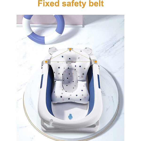 Universal Nyfødt Baby Bade Net Justerbar Anti-Slip Badekar Støtte Foldbar Brusebad Sæde