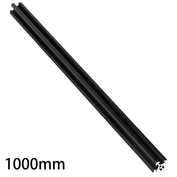 Aluminium Ekstrudering 1000mm 2020 V Type Europeisk Standard Ekstrudert Aluminium Liner Rail Svart