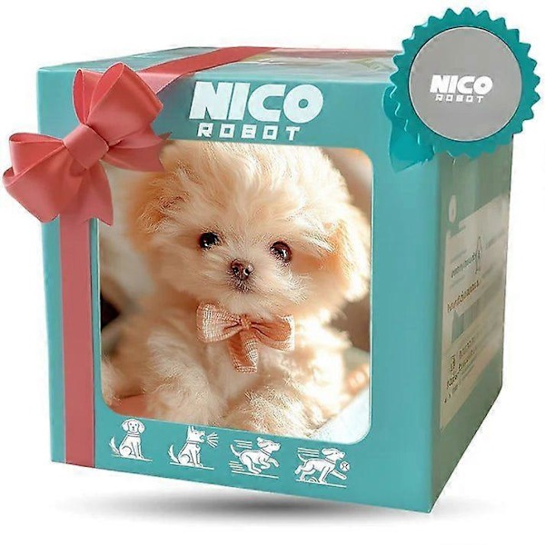 Nico Robot Hund, Min Realistiske Robot Hvalp Hvid White