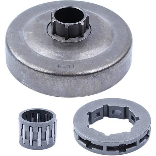 .325\"-7T Kytkinkummun Rimpelin Hammaspyörä Neula-laakerisarja Yhteensopiva Husqvarna 55 51 50 154 254 Moottorisaha Vaihto-osa Hg