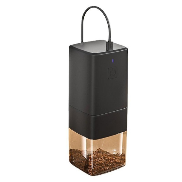 Bærbar Usb Genopladelig Kaffekværn Cafe Automatisk Elektrisk Kaffebønner Peberkværn Machi Black