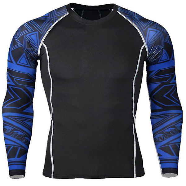 Herre Compression Base Layer Topper Sport Gym Muscle T-skjorte 7 XL