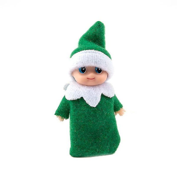 Spädbarnsdocka Elf för småbarn Julbaby Leksak för barn -ES Green
