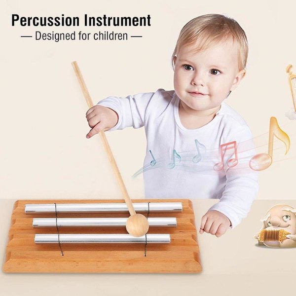 3-tons Klockspel Trum Percussion Musikinstrument för Barn och Nybörjare