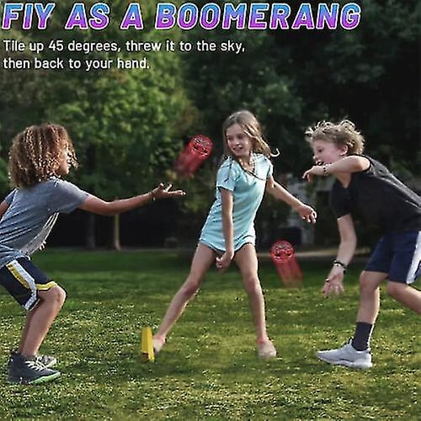 Flyvende Bold Boomerang Spinner Legetøj Mini Drone Ufo Børn Dreng Pige Gave Red