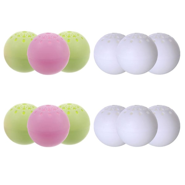 12 stk Skodeodoriseringsballer Skooppfriskerballer Duftende luktfjernerballer kompatibel med garderobe -ES Assorted Color 4X4X4CM