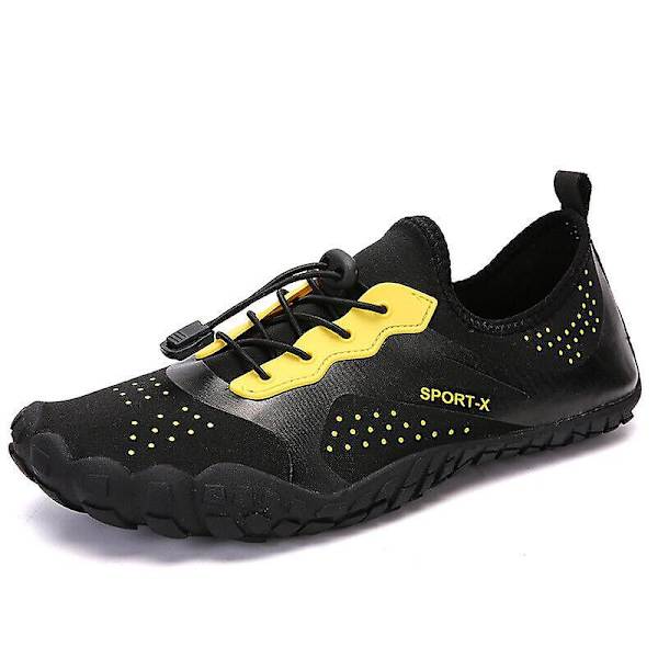 SnabbTorkande Barfota Skor för Kvinnor och Män - Strand, Simning, Vattenskor, Halksäkra, Yoga, Vandring, Surf, Aqua Skor, Unisex 1817 1817 Black EU46