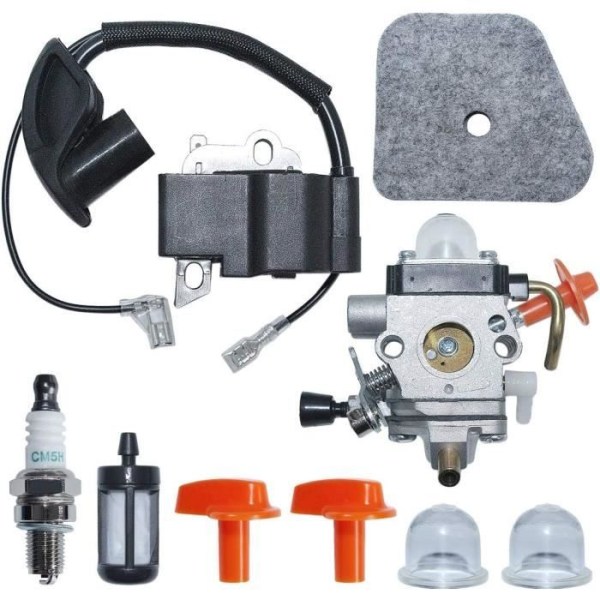 Forgasser tennspole kompatibel med Stihl FS87 FS90 FS100 HL100 HL95 KM100 KM130TRIMM