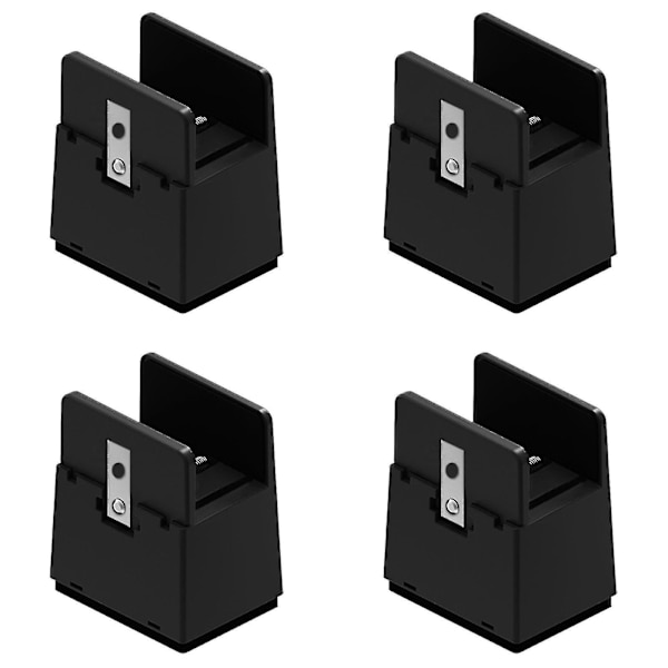 4 kpl Sängikaluste Nostin 5/10 cm Raskaaseen Käyttöön Säädettävät Pöydän Nostin Jalat Laajennus Black 5cm