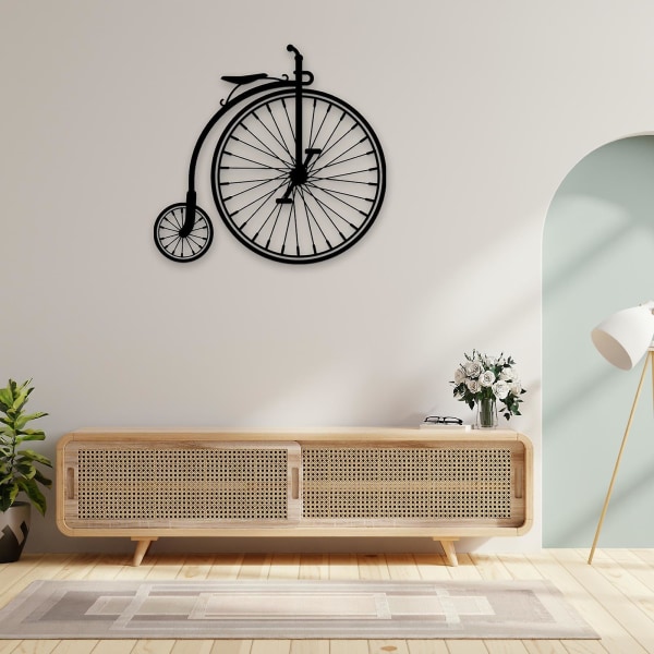 Sykkelhjul Metall Veggdekor Estetisk Dekorativ For Cafe Gaver Hage