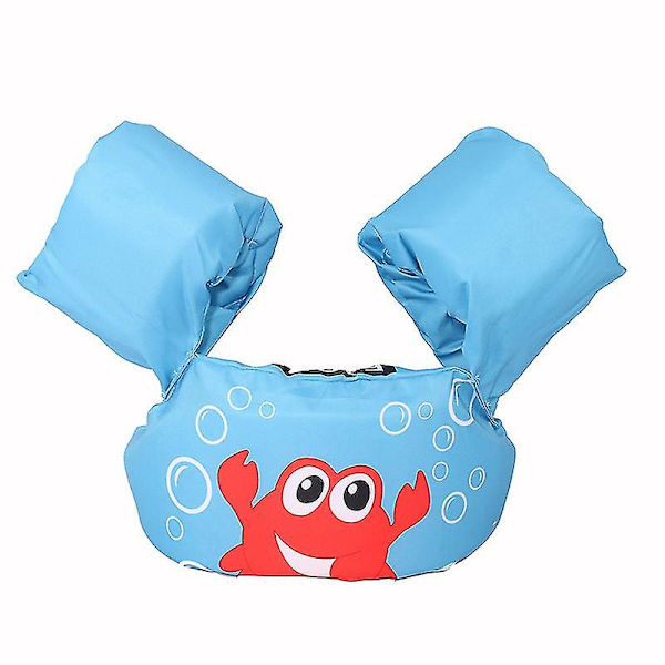 Livräddningsväst för småbarn Simväst Simfloaties Kompatibel med småbarn Flickor och pojkar Barn Simvästar -ES Sky Blue Crab