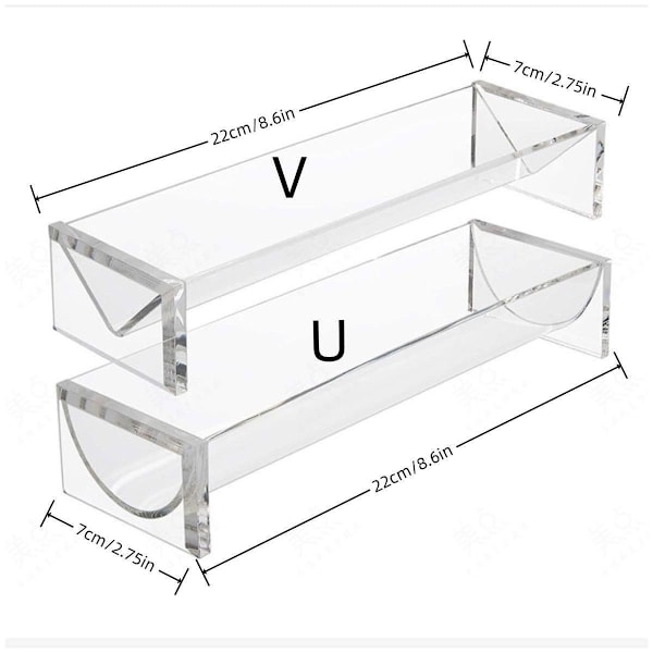1 st Transparent Rektangulär Kex Display Rack Mat Dessert Bröllopstårta Stativ