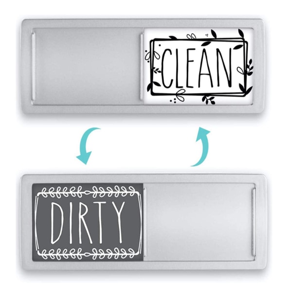 Magneter til opvaskemaskine Clean Dirty Sign Magnet Opvaskemaskine Magnetisk Sticker Indikator Kompatibel med Vaskemaskine Køkkenudstyr 2