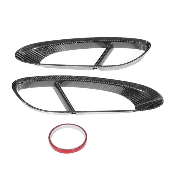 2 st kolfiber skärmar trim sidoluftsventil scoop cover refitting passar för Porsche BOXSTER 981 13-15