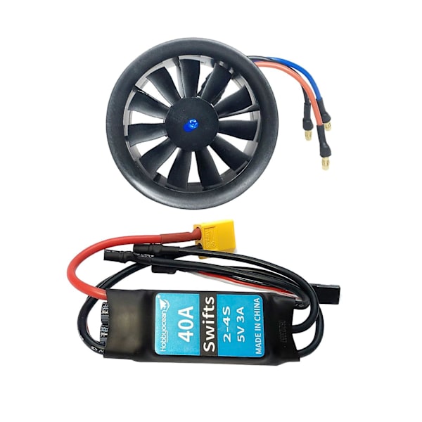 50 mm:n Suihkutuuletin 4300kv Harjattomalla Moottorilla Yhteensopiva RC-Suihkukoneiden EDF-Lentokoneiden Kanssa