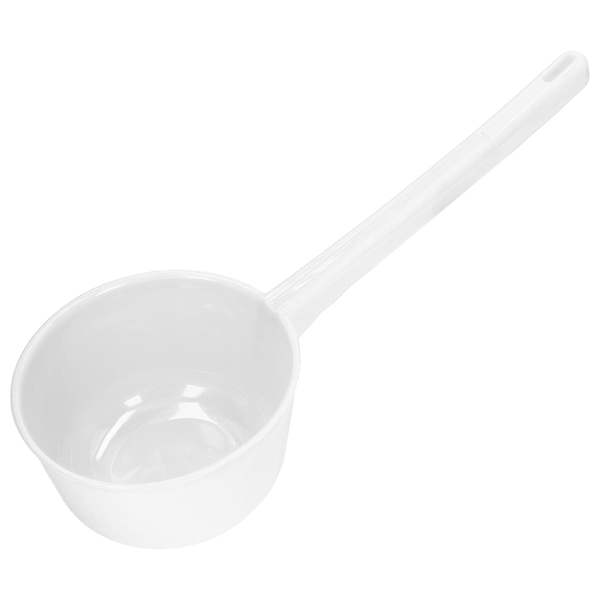 Vattenhink med tjock plast, långt handtag, stor kapacitet, jordbruksvattenhink för trädgård, badrum, kök, vit