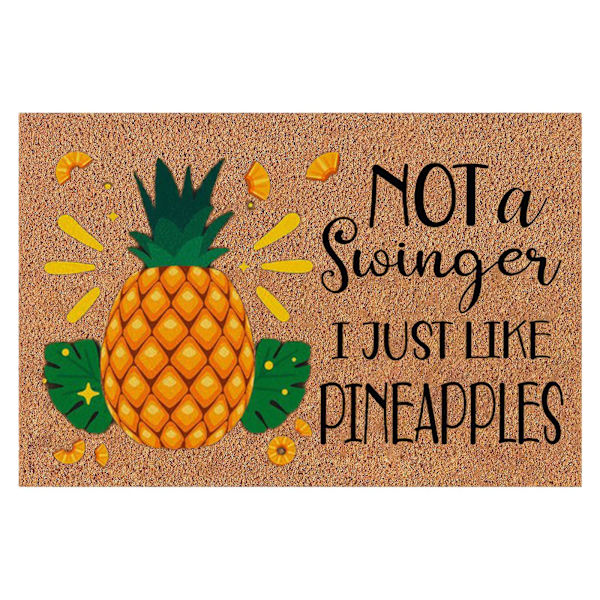Ananas Komponent Dörrmatta Välkommen Golvdörrmatta 23,62 X 15,75 tum Halkfri golvmatta Sommarlov Rolig nyhet Dörrmattor Inomhus utomhusdekor D