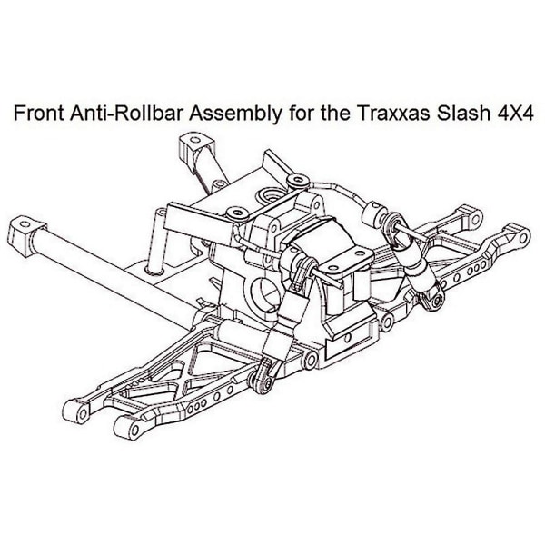 And Sway Bar -setti Slf311 Traxxas Slash Stampede Rally RC-autolle