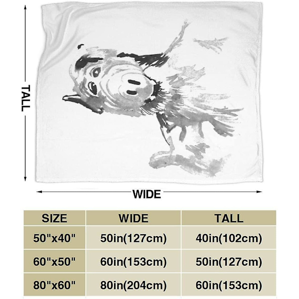 Alf Peukku Ylös Heittopeitto Pehmeä Flanelli Fleece-Peitto Sopii Sovalle, Sängylle, Sovalle, Tuolille, Toimistoon, Matkalle, Leirintään 60x50in 150x125cm