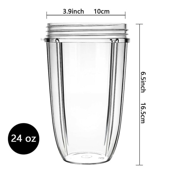 Erstatning for Nutribullet 900w Blender Juice Mug Cup Lokk Flip Top 900W24oz Cup