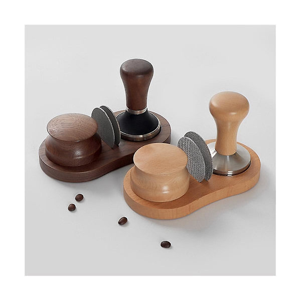 Trækaffefilter Tamperholder Træ Espresso Tamper Mat Stativ Tamper Station Træbase Espres