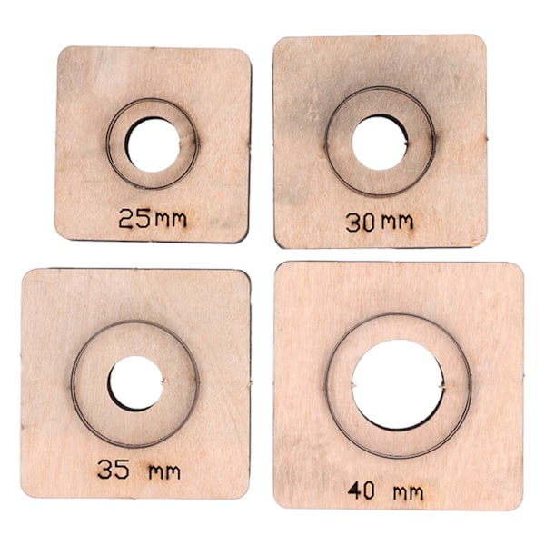 4Pcs Leather Metal Cutting Die Set DIY Stamping Punching Cut Mold Alloy Steel Birch Craft Accessories Round