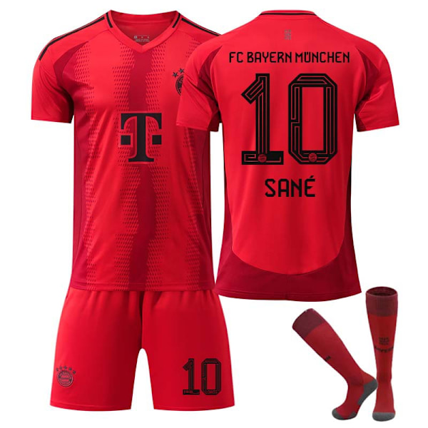 2425 Bayern tröja Sane tröja fotbollströja uniform med strumpor XL(180-185cm)