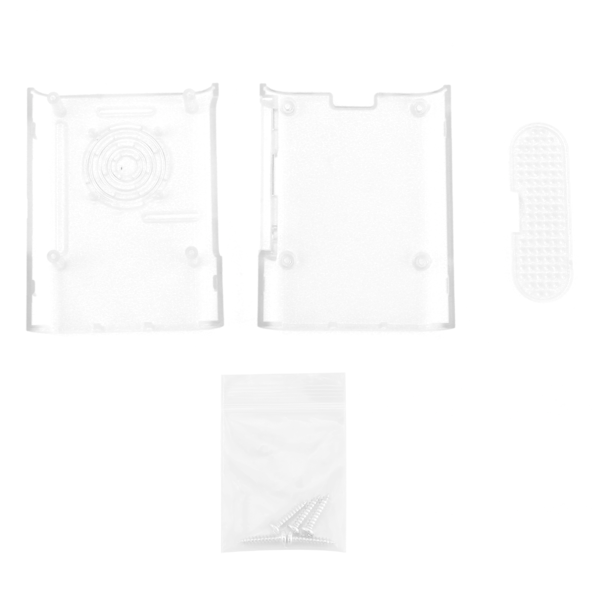 Til Raspberry Pi 3B/3B+ Etui Cover ABS Beskyttende Skal Kabinet Frosted Transparent