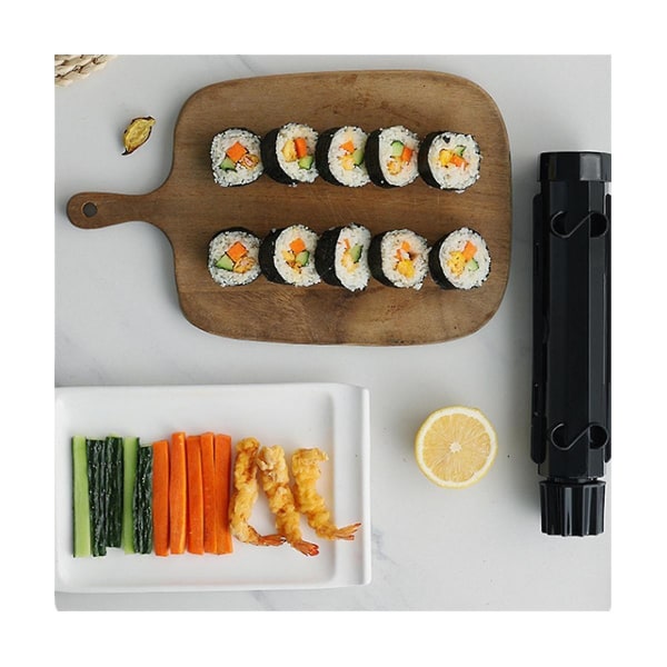 10-pak gør-det-selv-sushimaskine Sushi-værktøj Hurtig sushi Japansk valset riskød Køkken Bento-tilbehør White