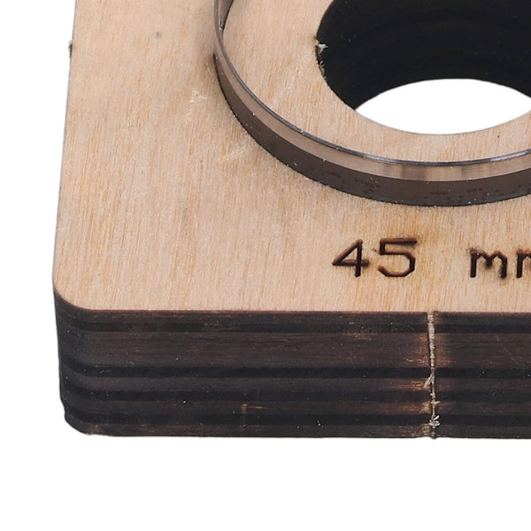 Læder Metal Skærestans DIY Støbning Stansing Skæremould Legering Stål Birk Håndværk Tilbehør Rund 45mm Dia
